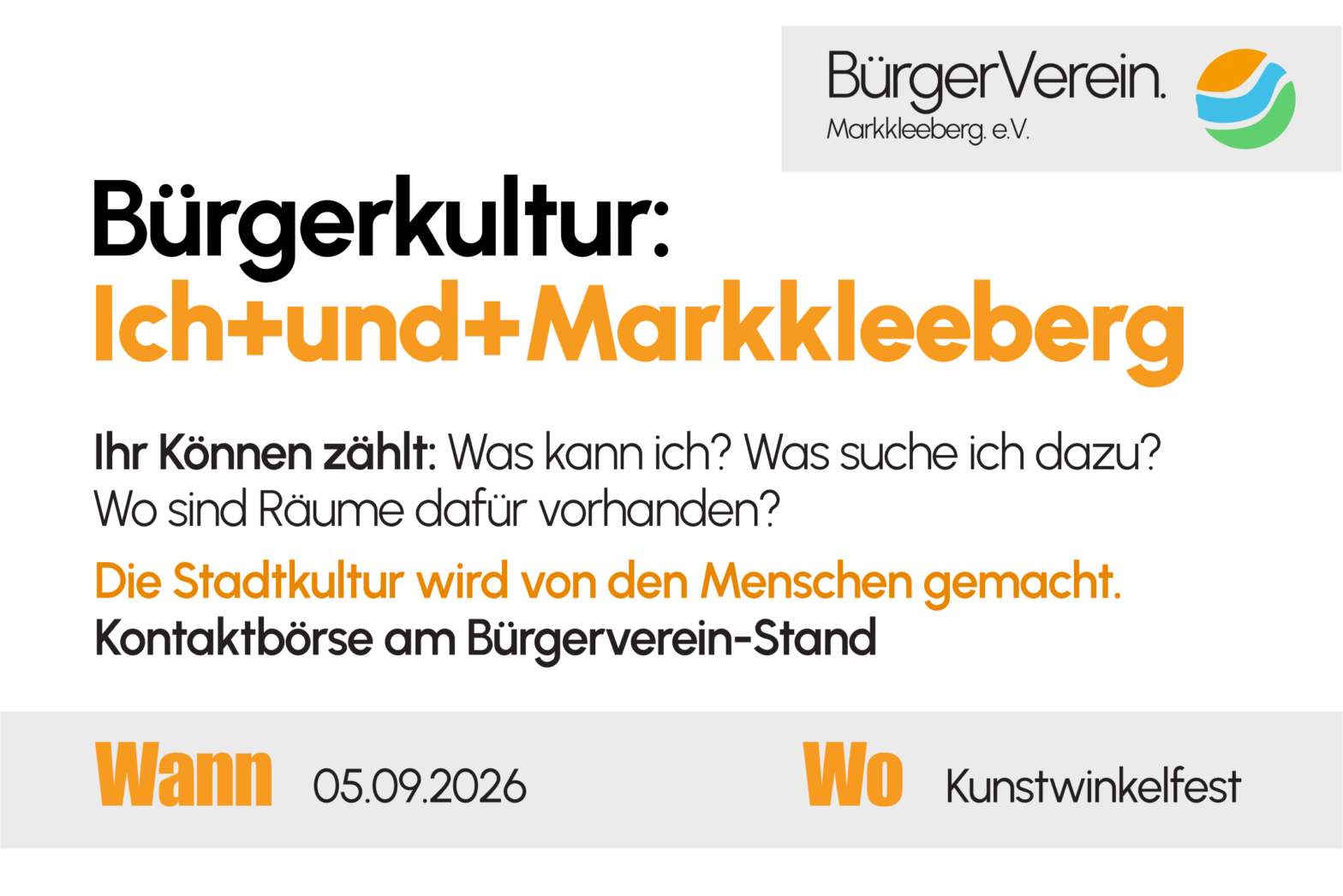 Bürgerverein fragt nach Bürgerkultur beim Kunstwinkelfest